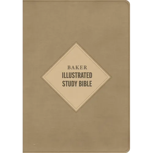 CSB Baker Illustrated Study Bible, Khaki Leathertouch