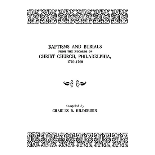 Baptisms and Burials
