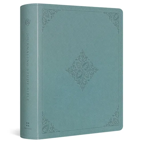 ESV Journaling Study Bible (Trutone Over Board, Paris Sky, Fleur-De-Lis Design)