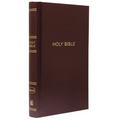 NKJV, Pew Bible, Hardcover, Burgundy, Red Letter Edition