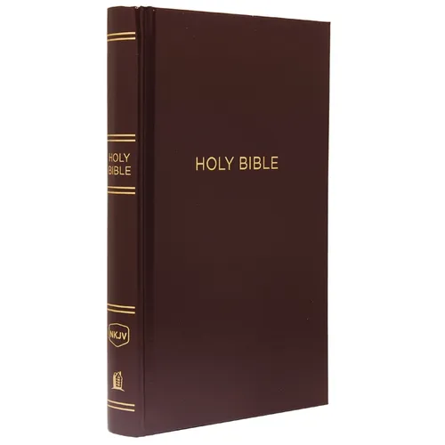 NKJV, Pew Bible, Hardcover, Burgundy, Red Letter Edition
