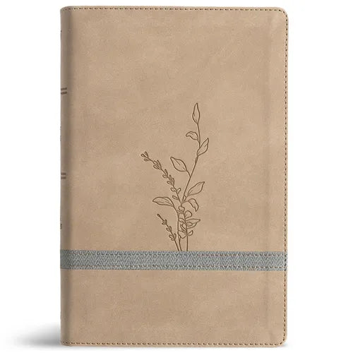 KJV Large Print Personal Size Reference Bible, Earthen Suedesoft Leathertouch, Indexed
