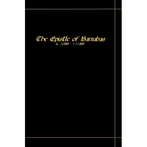 The Epistle Of Barnabas