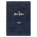 KJV Bible Giant Print Full-Size (Faux Leather, Midnight Blue)