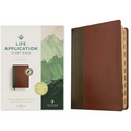 NLT Life Application Study Bible, Third Edition (Red Letter, Leatherlike, Brown/Tan, Indexed)