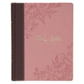 KJV Note-Taking Bible (Faux Leather Hardcover, Brown/Pink)