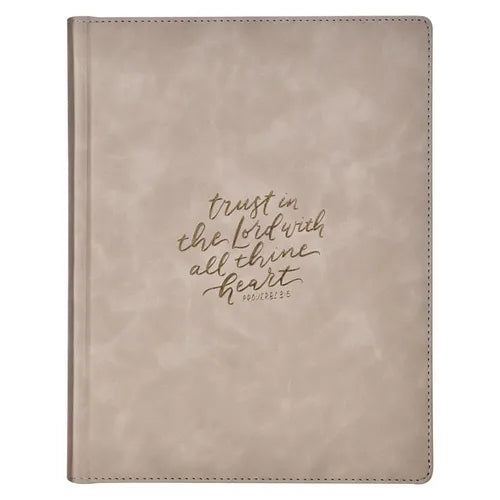 KJV Bible Note-Taking LP Faux Leather Hardcover Trust the Lord, Prov. 3:5