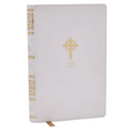 Nrsvce Sacraments of Initiation Catholic Bible, White Leathersoft, Comfort Print