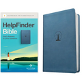 Helpfinder Bible Nlt, Filament Enabled (Leatherlike, Harbor Blue, Red Letter)