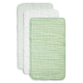 100% Organic Muslin Burp Cloths – 3 Pack | Pistachio