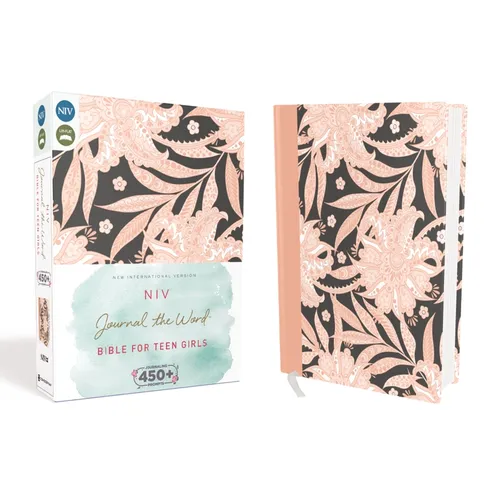 NIV, Journal the Word Bible for Teen Girls, Hardcover, Pink Floral: Includes Hundreds of Journaling Prompts!