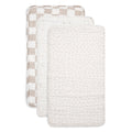100% Organic Muslin Burp Cloths – 3 Pack | Ivory
