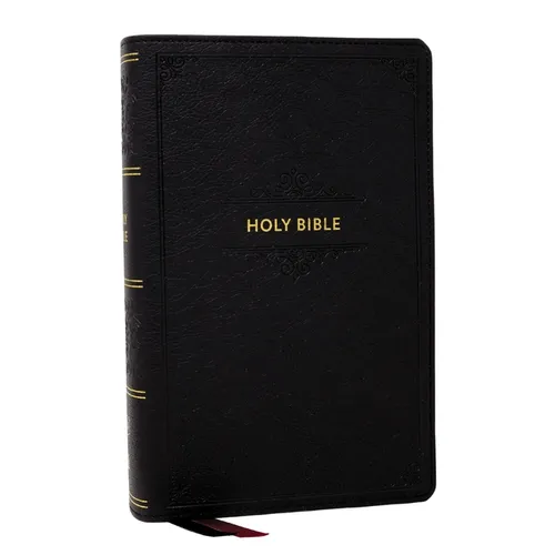 KJV Personal Size Large Print End-Of-Verse Reference Bible, Black Leathersoft, Red Letter, Comfort Print