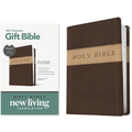 Premium Gift Bible Nlt, Filament Enabled, Tutone (Leatherlike, Dark Brown/Tan, Red Letter)