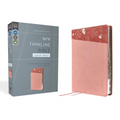 Niv, Thinline Bible, Large Print, Leathersoft, Pink, Red Letter, Thumb Indexed, Comfort Print