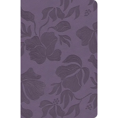 CSB Large Print Personal Size Reference Bible, Optimal Type, Digital Study Edition, Purple Leathertouch, Indexed