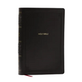 NKJV Giant Print End-Of-Verse Reference Bible, Black Leathersoft, Red Letter, Comfort Print (Thumb Indexed): Holy Bible
