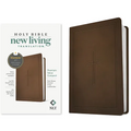 NLT Premium Value Compact Bible, Filament Enabled (Leatherlike, Dark Brown Framed Cross)