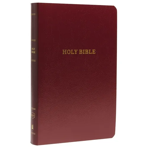KJV, Gift and Award Bible, Imitation Leather, Burgundy, Red Letter Edition