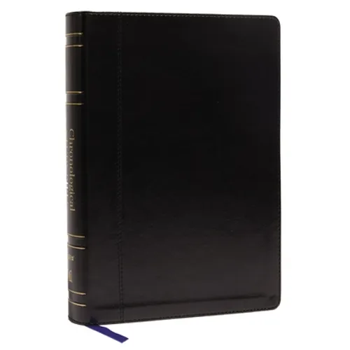 Niv, Chronological Study Bible, Leathersoft, Black, Comfort Print: Holy Bible, New International Version