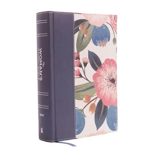 NIV, the Woman's Study Bible, Cloth Over Board, Blue Floral, Full-Color: Receiving God's Truth for Balance, Hope, and Transformation