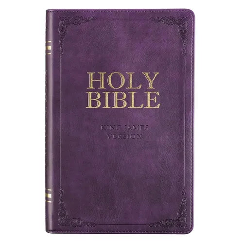 KJV Bible Deluxe Gift (Faux Leather, Purple)