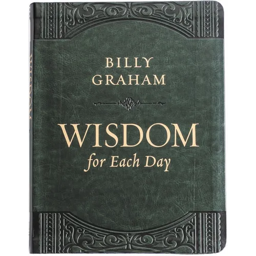 Wisdom for Each Day (Large Text Leathersoft): Daily Devotions to Guide Your Life and Grow Your Faith (a 365-Day Devotional) - The Perfect Father's Day