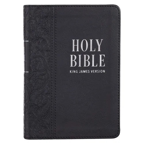 KJV Bible Compact Large Print (Faux Leather, Black)