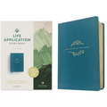 NLT Life Application Study Bible, Third Edition (Leatherlike, Teal Blue, Red Letter)