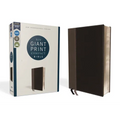 Niv, Giant Print Compact Bible, Leathersoft, Black, Red Letter Edition, Comfort Print