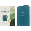 NLT Life Application Study Bible, Third Edition (Leatherlike, Teal Blue, Indexed, Red Letter)