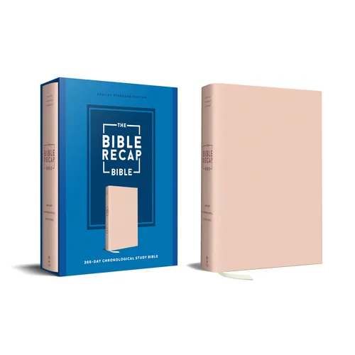 The Bible Recap 365-Day Chronological Study Bible: English Standard Version--Imitation Leather, Pink