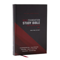 NKJV Foundation Study Bible, Wide-Margin, Black Hardcover, Red Letter