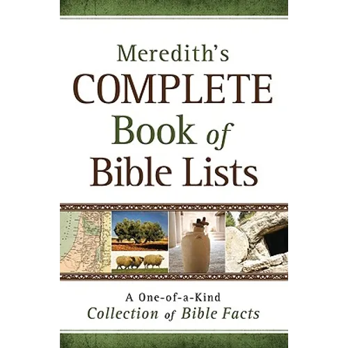 Meredith's Complete Book of Bible Lists
