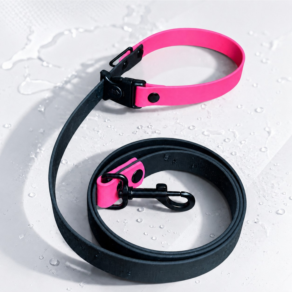 Waterproof BioThane Dog Leash with Locking Handle