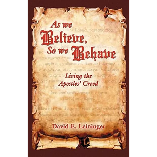 As We Believe, So We Behave
