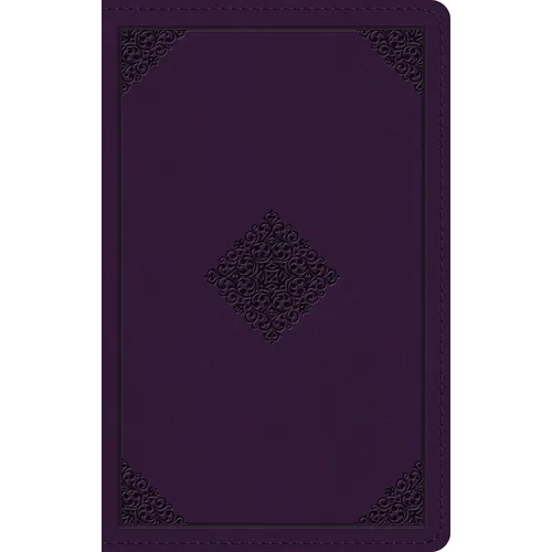 ESV Giant Print Personal Size Bible, Red Letter (Trutone, Lavender, Ornament Design)