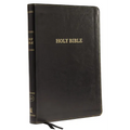 KJV, Thinline Bible, Large Print, Imitation Leather, Black, Red Letter Edition