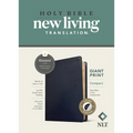 NLT Compact Giant Print Bible, Filament Enabled (Leatherlike, Navy Blue Cross, Indexed, Red Letter)