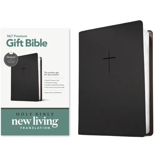 Premium Gift Bible Nlt, Filament Enabled (Leatherlike, Classic Black, Red Letter)