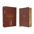 Nkjv, Thompson Chain-Reference Bible, Large Print, Leathersoft, Brown, Red Letter, Comfort Print
