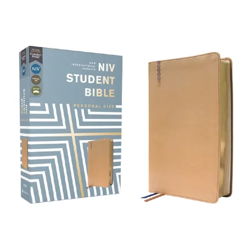 Niv, Student Bible, Personal Size, Leathersoft, Tan, Comfort Print