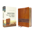 Rooted: The NIV Bible for Men, Leathersoft, Brown, Comfort Print: Shaping Men for Faithful Living in Today's World