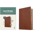 NLT Super Giant Print Bible, Filament Enabled (Leatherlike, Brown, Indexed, Red Letter)