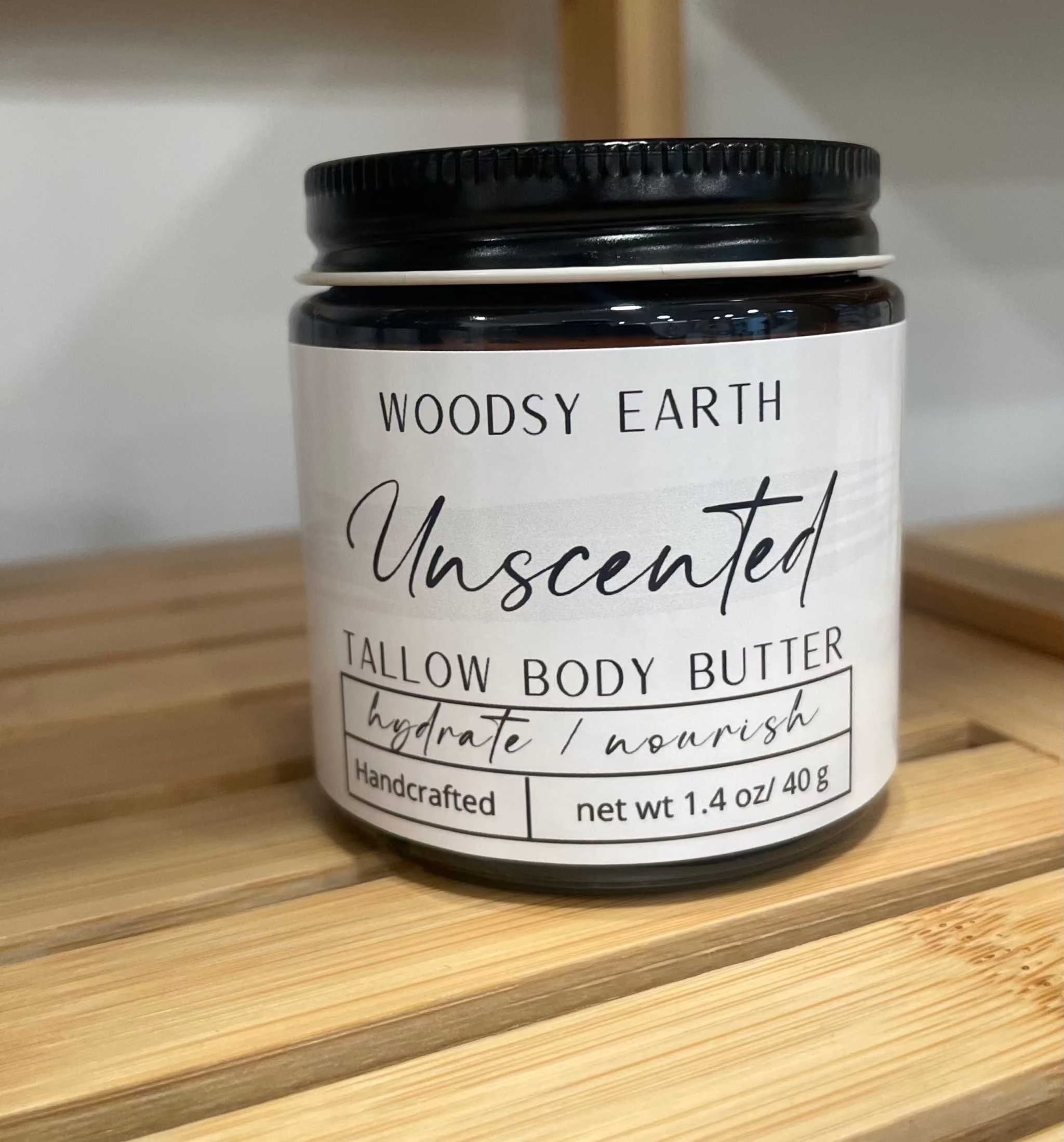 Unscented Tallow Body Butter – Gentle Care for Sensitive Skin