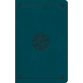 ESV Giant Print Personal Size Bible, Red Letter (Trutone, Deep Teal, Emblem Design)