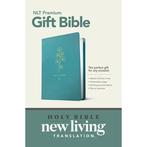 Premium Gift Bible NLT (Red Letter, Leatherlike, Teal)
