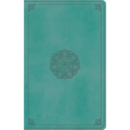 ESV Large Print Value Thinline Bible (Trutone, Turquoise, Emblem Design)