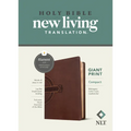 NLT Compact Giant Print Bible, Filament Enabled (Leatherlike, Mahogany Celtic Cross, Red Letter)