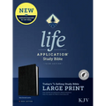 KJV Life Application Study Bible, Third Edition, Large Print (Bonded Leather, Black, Indexed, Red Letter)